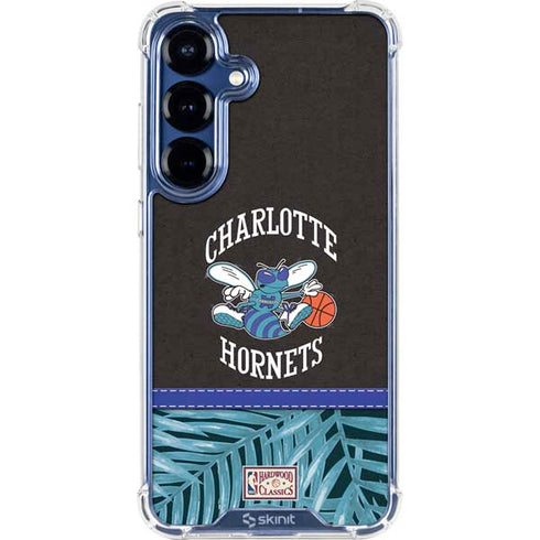 NBA Charlotte Hornets Retro Palms Galaxy S25 Plus Clear Case