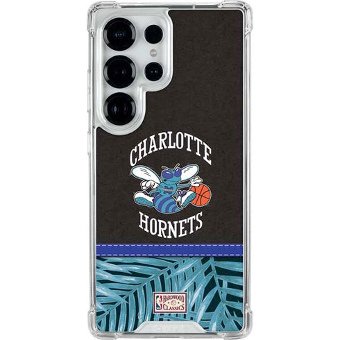 NBA Charlotte Hornets Retro Palms Galaxy S25 Ultra Clear Case