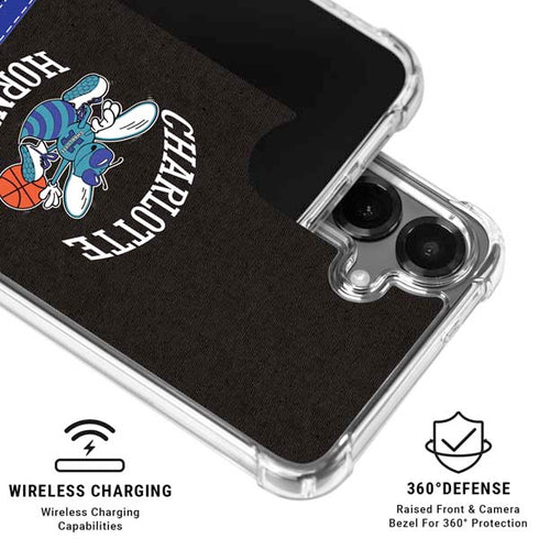 NBA Charlotte Hornets Retro Palms Galaxy S26 Clear Case