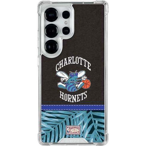 NBA Charlotte Hornets Retro Palms Galaxy S26 Ultra Clear Case