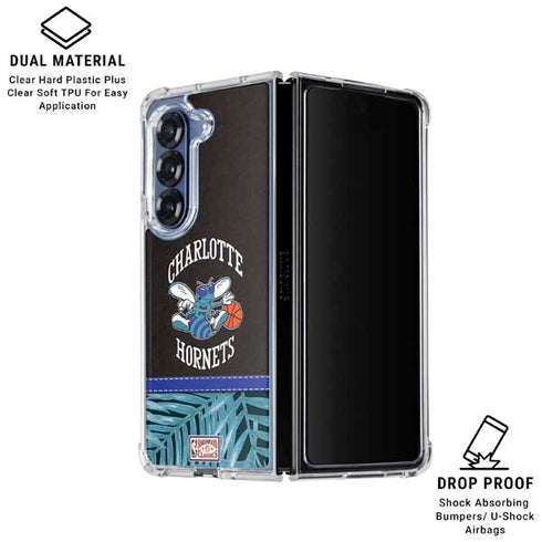 NBA Charlotte Hornets Retro Palms Galaxy Z Fold6 Clear Case