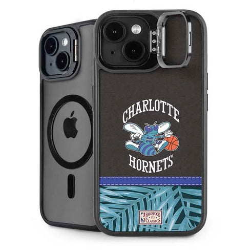 NBA Charlotte Hornets Retro Palms iPhone 14 Kickstand Case