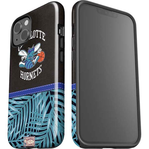 NBA Charlotte Hornets Retro Palms iPhone 15 Impact Case
