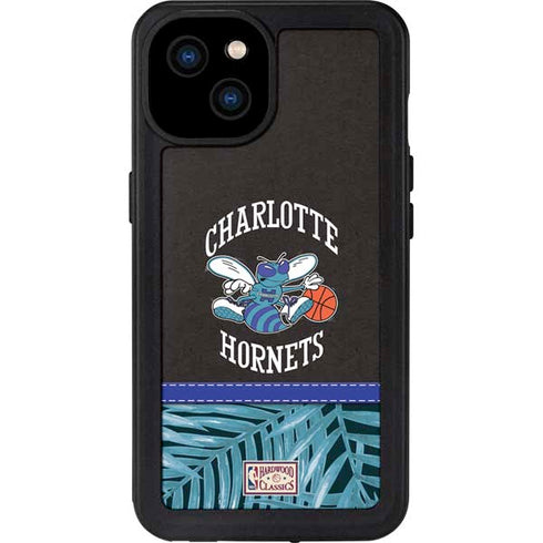 NBA Charlotte Hornets Retro Palms iPhone 15 Plus Waterproof Case