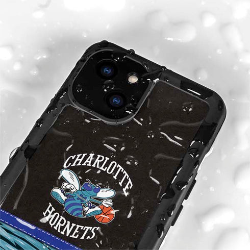 NBA Charlotte Hornets Retro Palms iPhone 15 Plus Waterproof Case