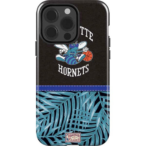 NBA Charlotte Hornets Retro Palms iPhone 15 Pro Impact Case