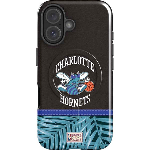 NBA Charlotte Hornets Retro Palms iPhone 16 Magsafe Impact Case