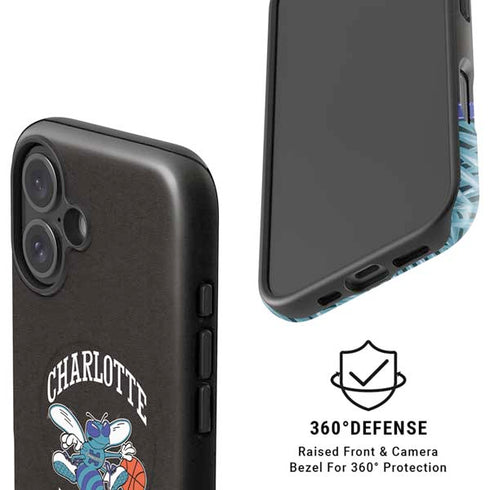 NBA Charlotte Hornets Retro Palms iPhone 16 Magsafe Impact Case