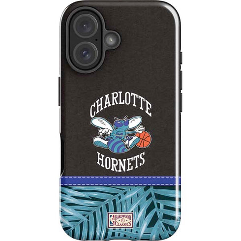 NBA Charlotte Hornets Retro Palms iPhone 16 Plus Impact Case