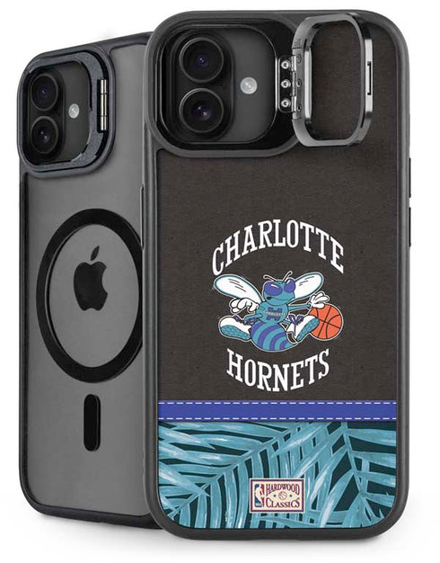 NBA Charlotte Hornets Retro Palms iPhone 16 Plus Kickstand Case