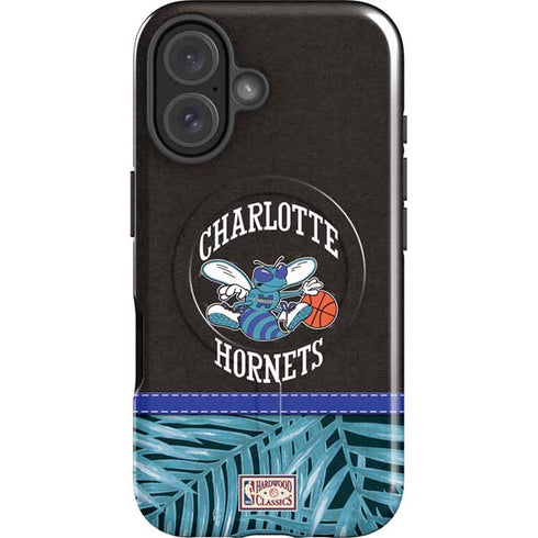 NBA Charlotte Hornets Retro Palms iPhone 16 Plus Magsafe Impact Case