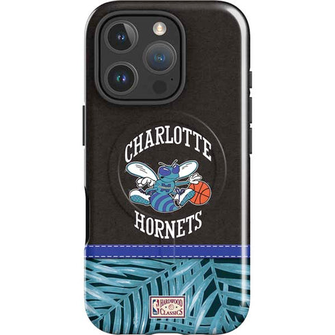 NBA Charlotte Hornets Retro Palms iPhone 16 Pro Magsafe Impact Case