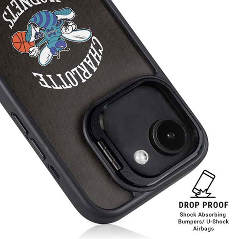 NBA Charlotte Hornets Retro Palms iPhone 16e Kickstand Case