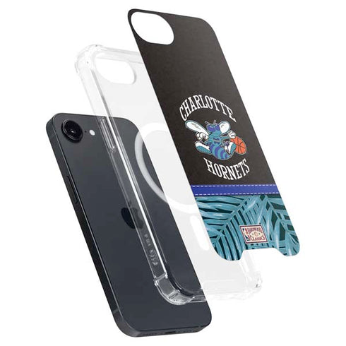 NBA Charlotte Hornets Retro Palms iPhone 16e MagSafe Case