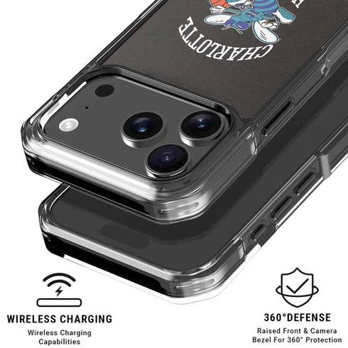 NBA Charlotte Hornets Retro Palms iPhone 18 Pro Clear Case