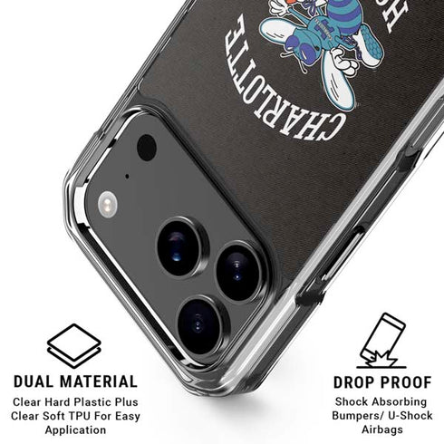 NBA Charlotte Hornets Retro Palms iPhone 18 Pro Clear Case