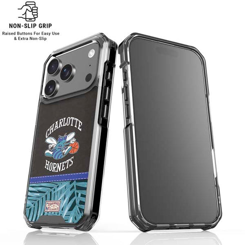 NBA Charlotte Hornets Retro Palms iPhone 18 Pro Clear Case