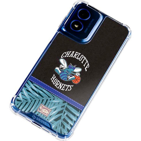 NBA Charlotte Hornets Retro Palms Moto G 5G (2024) Clear Case