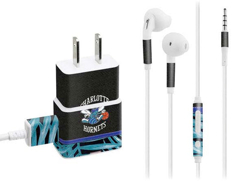 NBA Charlotte Hornets Retro Palms Phone Charger Skin