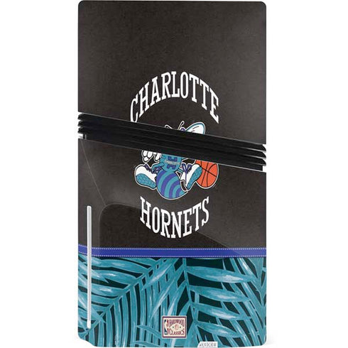 NBA Charlotte Hornets Retro Palms PS5 Pro Disk Console Skin
