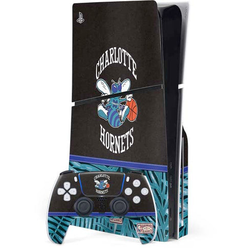 NBA Charlotte Hornets Retro Palms PlayStation PS5 Skins