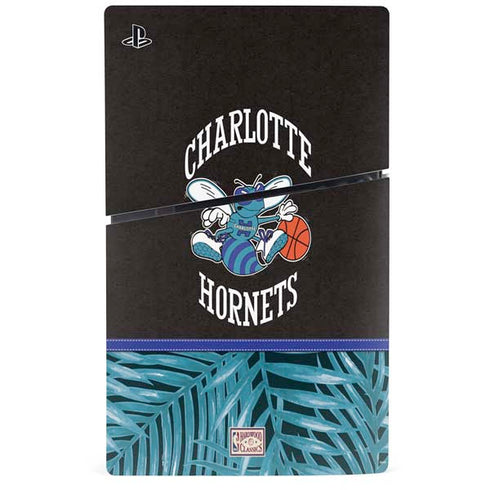 NBA Charlotte Hornets Retro Palms PS5 Slim Digital Edition Console Skin