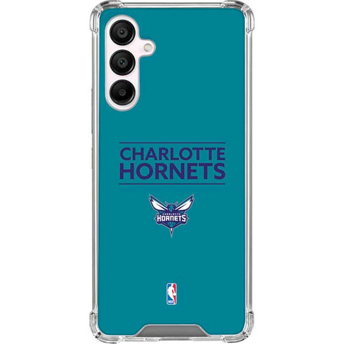 NBA Charlotte Hornets Standard - Blue Galaxy A16 5G Clear Case