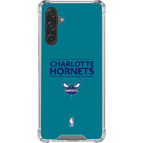 NBA Charlotte Hornets Standard - Blue Galaxy A17 Clear Case