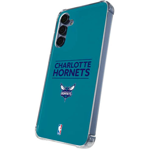 NBA Charlotte Hornets Standard - Blue Galaxy A55 5G Clear Case