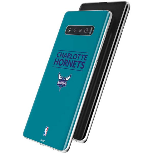 NBA Charlotte Hornets Standard - Blue Galaxy S10 Skin