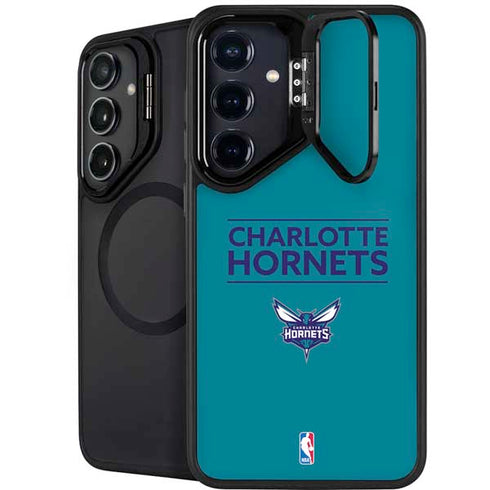 NBA Charlotte Hornets Standard - Blue Galaxy S24 Kickstand Case