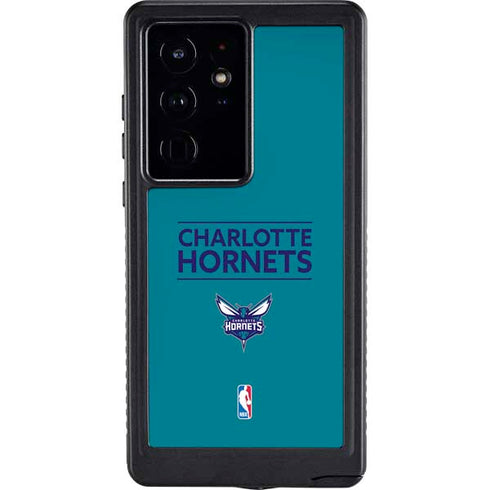 NBA Charlotte Hornets Standard - Blue Galaxy S24 Ultra Waterproof Case