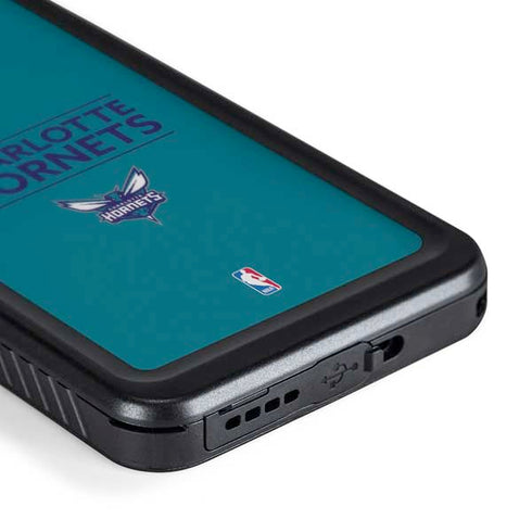 NBA Charlotte Hornets Standard - Blue Galaxy S24 Waterproof Case