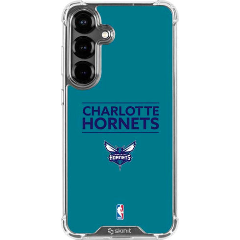 NBA Charlotte Hornets Standard - Blue Galaxy S26 Plus Clear Case