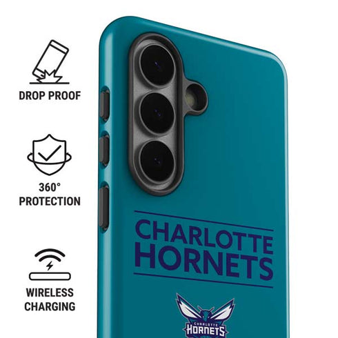 NBA Charlotte Hornets Standard - Blue Galaxy S26 Plus Impact Case