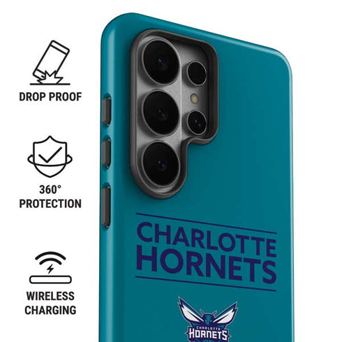 NBA Charlotte Hornets Standard - Blue Galaxy S26 Ultra Impact Case