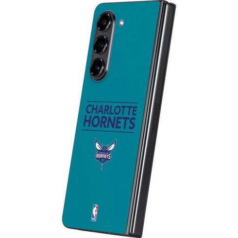 NBA Charlotte Hornets Standard - Blue Galaxy Z Fold5 5G Skin