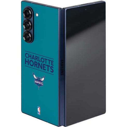 NBA Charlotte Hornets Standard - Blue Galaxy Z Fold6 Skin