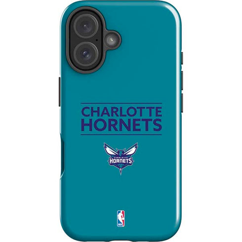 NBA Charlotte Hornets Standard - Blue iPhone 16 Plus Impact Case