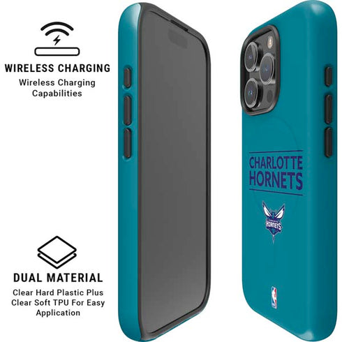 NBA Charlotte Hornets Standard - Blue iPhone 16 Pro Magsafe Impact Case