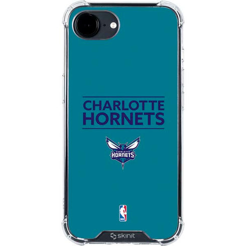 NBA Charlotte Hornets Standard - Blue iPhone 16e Clear Case