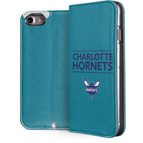 NBA Charlotte Hornets Standard - Blue iPhone 7 Folio Case