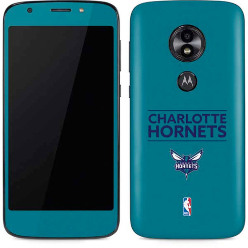 NBA Charlotte Hornets Standard - Blue Moto E5 Play Skin