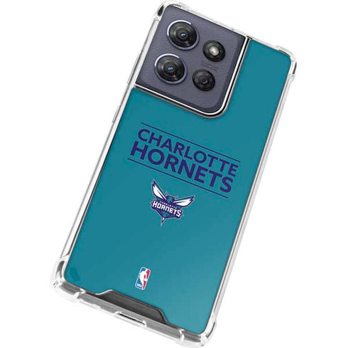 NBA Charlotte Hornets Standard - Blue Moto G Stylus 5G (2025) Clear Case