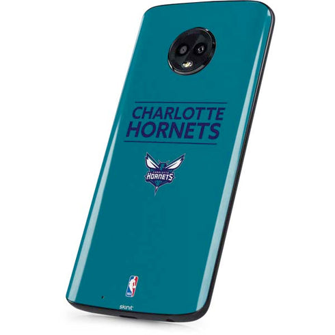 NBA Charlotte Hornets Standard - Blue Moto G6 Skin