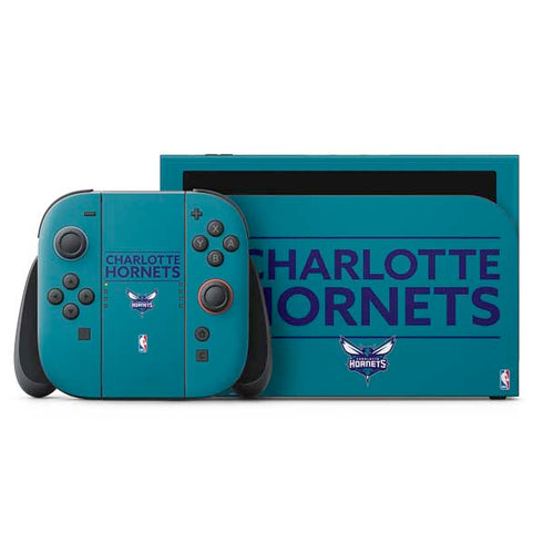 NBA Charlotte Hornets Standard - Blue Nintendo Switch 2 (2025) with Joy-Con Skin