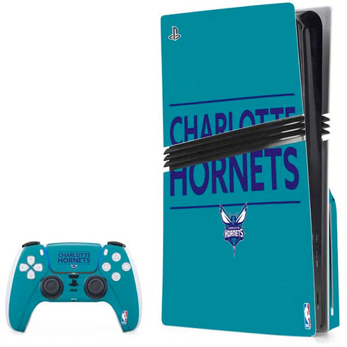 NBA Charlotte Hornets Standard - Blue PS5 Pro Disk Bundle Skin