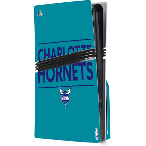 NBA Charlotte Hornets Standard - Blue PS5 Pro Disk Console Skin