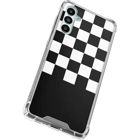 Checkerboard Split Gabb Phone 4 Clear Case