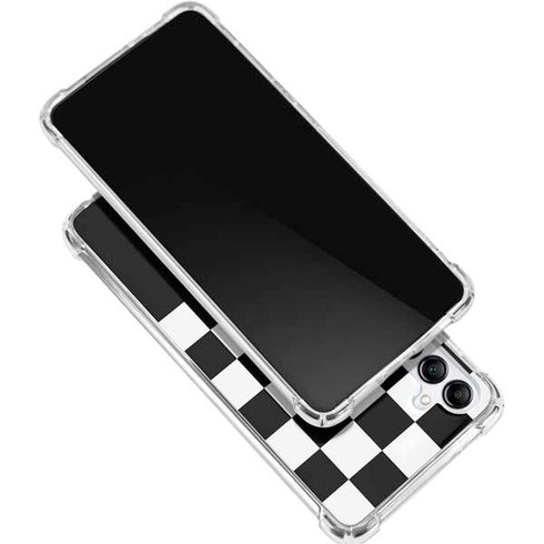 Checkerboard Split Gabb Phone 4 Clear Case